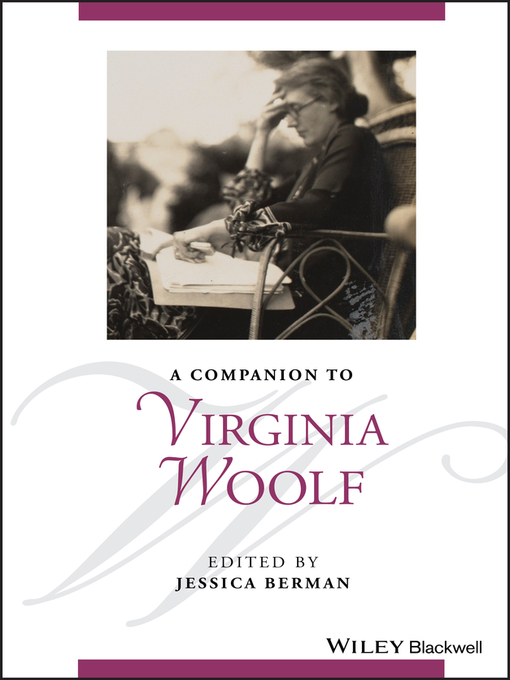 Title details for A Companion to Virginia Woolf by Jessica Berman - Available